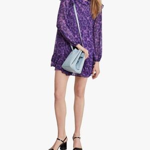 Free People Purple Floral Mini Dress